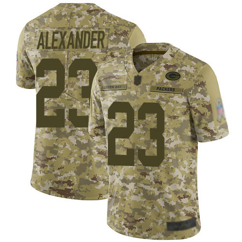 Green Bay Packers Limited Camo Men #23 Alexander Jaire Jersey Nike NFL 2018 Salute to Service->nfl t-shirts->Sports Accessory